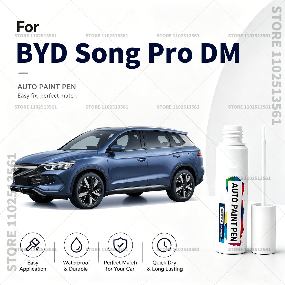 Paint Model Kit - Voor BYD Song Pro DM Witte