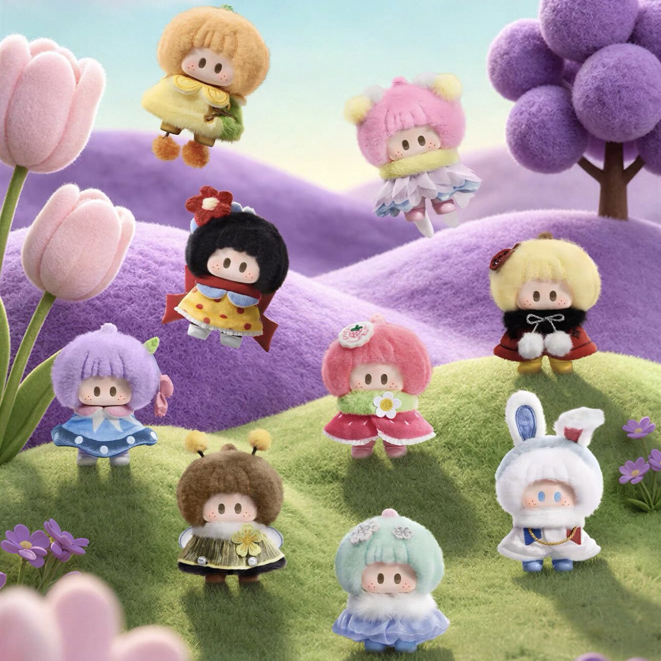 MINISO YOYO Meadow PomPom Seri - Model Kit Anime Girl recensie en prijs